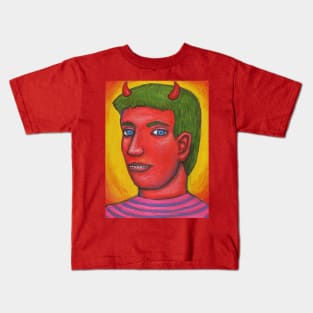 devil Selfportrait Kids T-Shirt